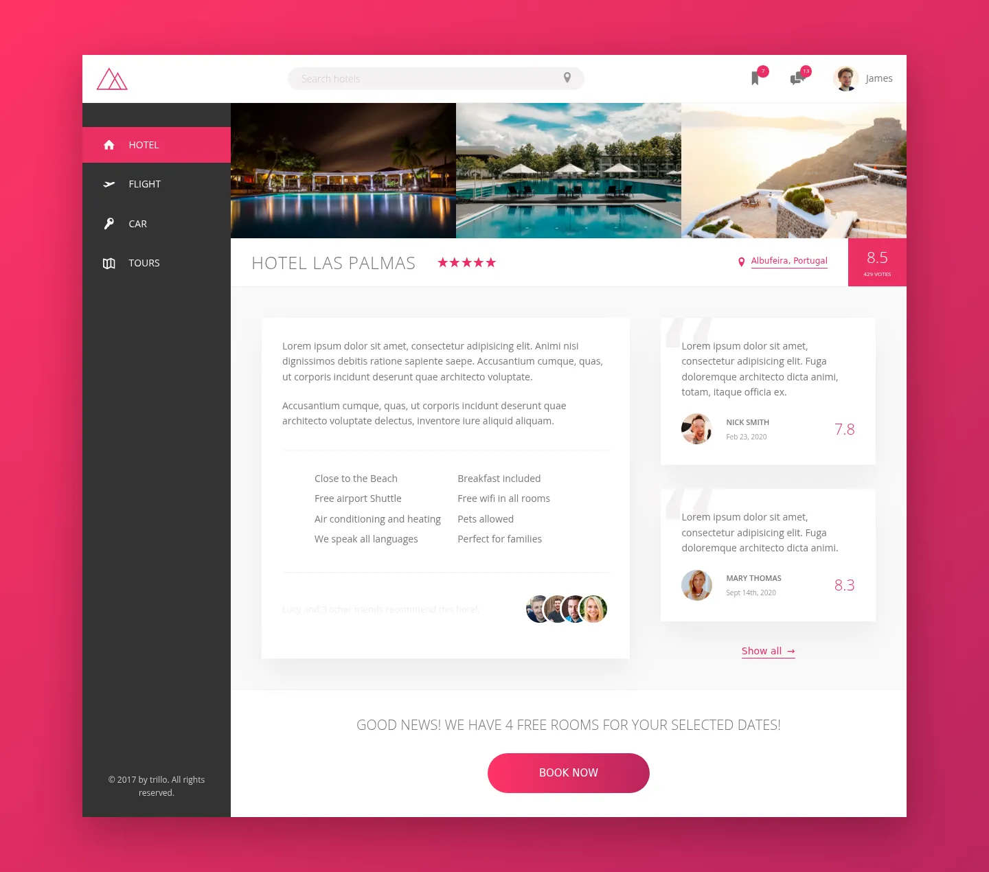 Hotel Landing Page