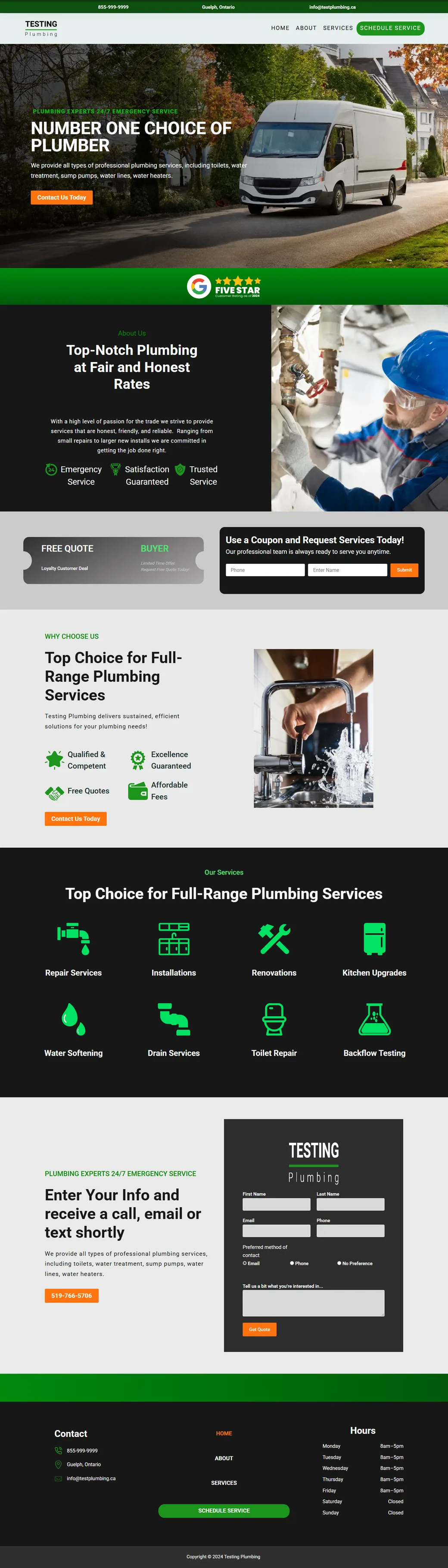 Testing Plumbing Pros